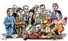 Cartoon: Faces of the Year II. (small) by Dluho tagged known,people