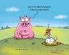 Cartoon: Hühneraugen (small) by Dodenhoff Cartoons tagged hühner,schweine,land,bauernhof,fuß,freunde,empathie