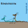 Cartoon: lexatoon Blindschleiche (small) by lexatoons tagged lexatoon,blindschleiche,schlange,blind,blindenhund