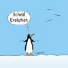 Cartoon: Scheiß Evolution (small) by lexatoons tagged evolution,philosophie,pinguin,möwen,fliegen