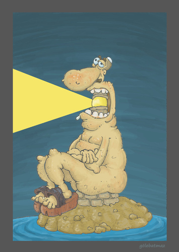 Cartoon: AKP  Deniz Feneri (medium) by Gölebatmaz tagged molla,akp,dolandiricilik,deniz,feneri,adalet,dava