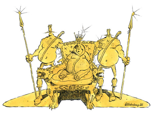 Cartoon: tas (medium) by Gölebatmaz tagged basin,sansur,sanat,asker,polis,baski,demokrasi