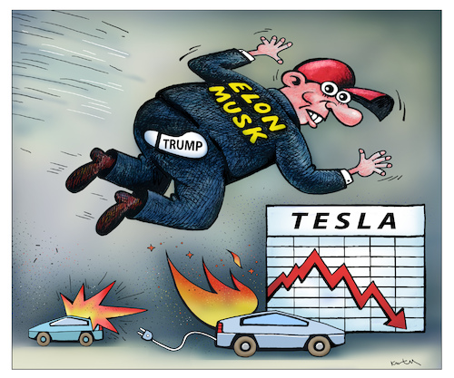 Cartoon: Elon Musk (medium) by kurtu tagged elon,musk,elon,musk