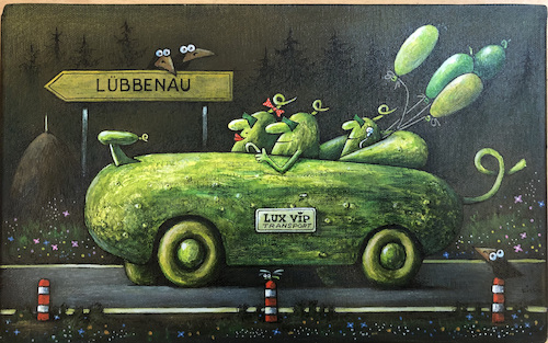 Cartoon: Lubbenau 03 (medium) by kurtu tagged lubbenau,03,lubbenau,03