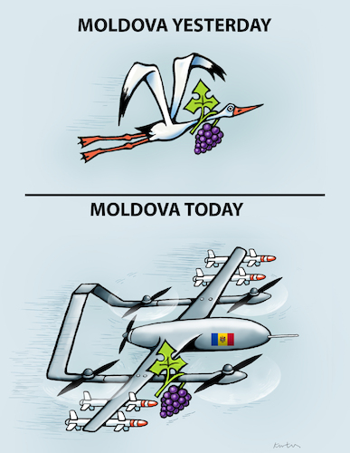 Cartoon: Moldova (medium) by kurtu tagged moldova,moldova