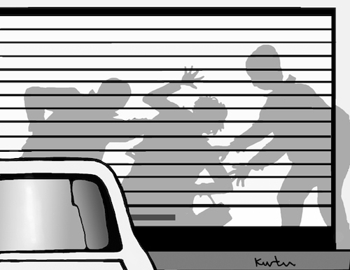 Cartoon: Verbrechen (medium) by kurtu tagged verbrechen