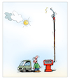 Cartoon: Tankstelle (small) by kurtu tagged tankstelle
