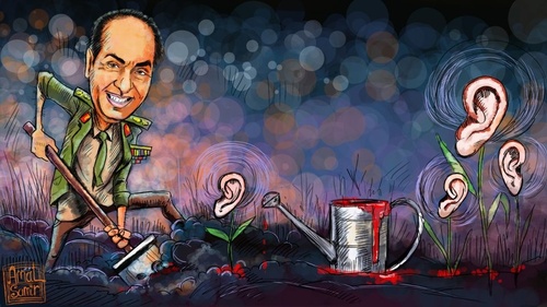 Cartoon: Tantawy (medium) by Amal Samir tagged war,comic,digital,drawings,painting,caricature