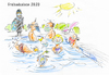 Cartoon: Freibadsaison 2020 (small) by kugel2020 tagged sommer,corona,masken,maskenpflicht,2020,freibad,schwimmen,urlaub