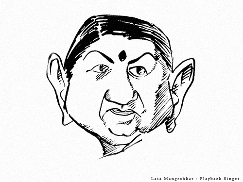 Cartoon: Caricature of Bollywood actor (medium) by yogesh-sharma tagged cartoon