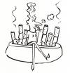 Cartoon: smoking (small) by siobhan gately tagged smoking,nosmoking,stopsmoking