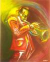 Cartoon: Una Trompeta (small) by Mario Almaraz tagged trompetista,