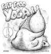 Cartoon: Fast Food Yoga (small) by Jäckel tagged fast,food,yoga,tanga,sport,mollig,molke,schlank,bewegung,dehnung,dickdarm