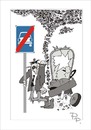 Cartoon: Traffic sign (small) by paraistvan tagged traffic,sign,car,crash