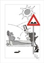 Cartoon: Traffic sign (small) by paraistvan tagged traffic sign woman boobs