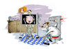 Cartoon: X-Ray (small) by paraistvan tagged röntgenarzt,radioscopy,medic,woman,tehnology,xray