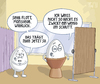 Cartoon: ... (small) by Tobias Wieland tagged ei eier becher geschäft mode kleidung spiegel laden schick chic anprobe anprobiern