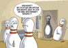 Cartoon: ... (small) by Tobias Wieland tagged bowling pin kegel party kostüm irrtum fest karneval sport wohnung pinguin penguin