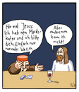 Cartoon: ... (small) by Tobias Wieland tagged jesus,kater,wunder,miracle,hangover