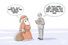 Cartoon: Frauenquote (small) by Tobias Wieland tagged schröder,frauenquote,wirtschaft,2013,familienministerin,von,der,leyen,selbstverpflichtung,weihnachten,dax,vorstand,konzern