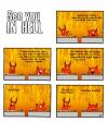 Cartoon: See you in hell (small) by Tobias Wieland tagged see,you,in,hell,hölle,teufel,religion,fun,funny,humor,humour,