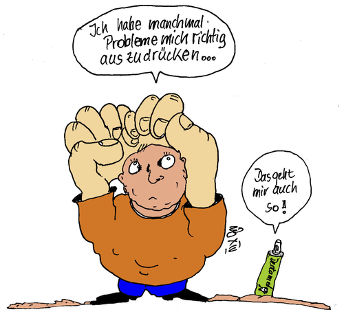 Cartoon: Richtiges und gutes Deutsch (medium) by Marbez tagged eloquent,stil,gut,richtig