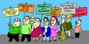 Cartoon: Montagsdemos (small) by Marbez tagged montag,demo,volk