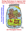 Cartoon: Naturtrübe rollige Rollmöpse (small) by Marbez tagged rollmops,nodennah,naturtrüb