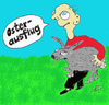 Cartoon: Osterausflug 2015 (small) by Marbez tagged ostern,hase,natur