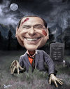 Cartoon: Zombiesconi (small) by Dom Richards tagged belusconi,caricature,cartoon,zombie,prime,minister,italy