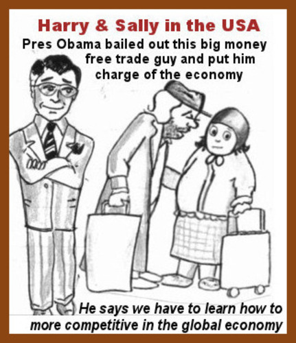 Cartoon: Economic nightmare (medium) by ray-tapajna tagged big,money,economic,crisis,free,trade,global,economy,globalization,jobs,lost,underclass