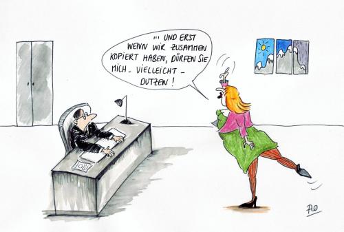 Cartoon: Zusammen kopieren (medium) by Flo tagged büro,cartoon,