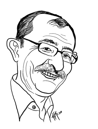 Cartoon: samir alramahi (medium) by Hilmi Simsek tagged samir,alramahi,caricature