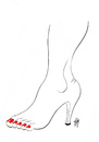 Cartoon: Women shoes (small) by Hilmi Simsek tagged ayakkabi bayan women shoe