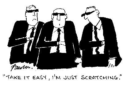 Cartoon: Just Scratching (medium) by Paulus tagged security,