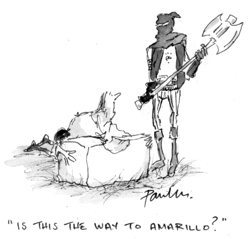 Cartoon: Last question (medium) by Paulus tagged death