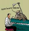 Cartoon: Play Misty For Me (small) by Paulus tagged music,films,death