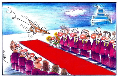 Cartoon: Ucak-1 (medium) by cihandemirci tagged ucak,cihan,demirci,karikatür