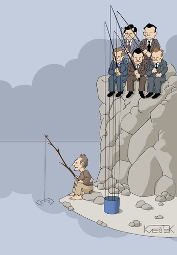 Cartoon: economy? (medium) by Jura Karikatura tagged economy,the,new,world,order