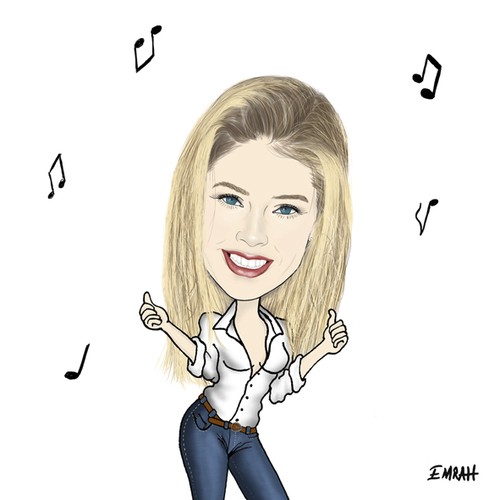 Cartoon: Doutzen Kroes (medium) by emraharikan tagged doutzen,kroes