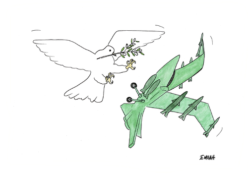 Cartoon: Peace (medium) by emraharikan tagged peace