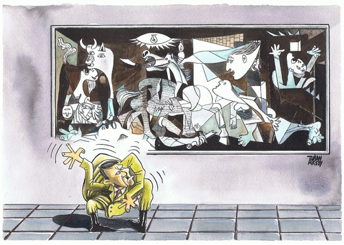 Cartoon: Guvernica (medium) by caricaturan tagged caricaturan
