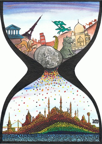 Cartoon: ISATNBUL (medium) by caricaturan tagged caricaturan