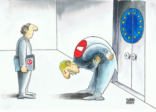 Cartoon: TR    AB (medium) by caricaturan tagged tr,ab