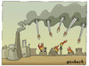 Cartoon: Nuclear energy and war (small) by gunberk tagged nuclear,war