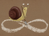 Cartoon: snail and eternity (small) by gunberk tagged snail eternity sisifos