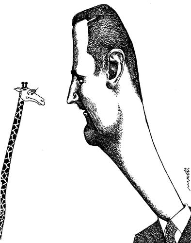 Cartoon: bashar al assad (medium) by Medi Belortaja tagged assad,al,bashar,syria,president