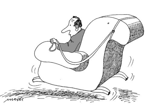 Cartoon: horse chair (medium) by Medi Belortaja tagged chief,power,run,escape,chair,horse