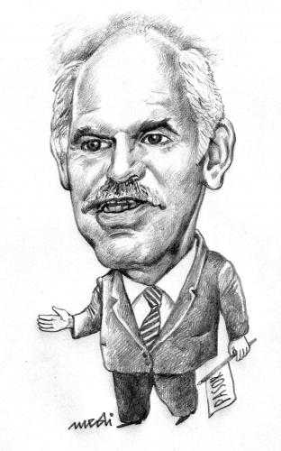 Cartoon: Papandreu (medium) by Medi Belortaja tagged pasok,minister,prime,greece,papandreu