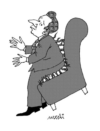 Cartoon: root sofa (medium) by Medi Belortaja tagged sofa,root,chair,chairman